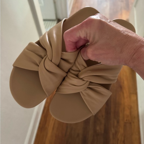 J Slides BRIGHT sand leather sandal - Picture 4 of 4
